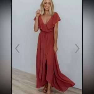 Pink Formal Maxi Dress